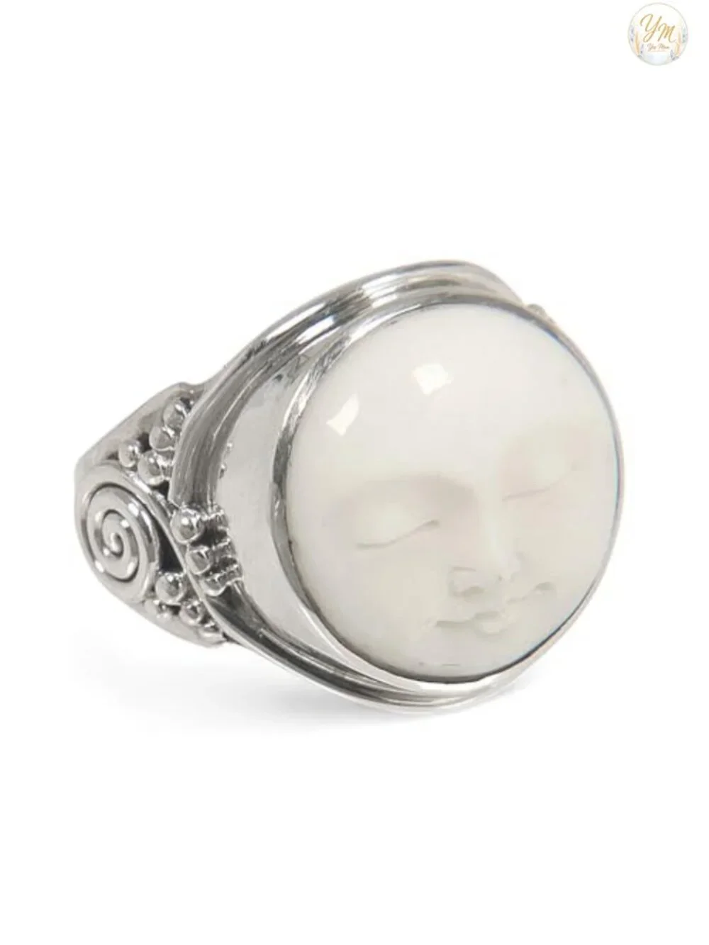 Handmade Sterling Silver Cocktail Ring, Artisan Bone Statement Jewelry